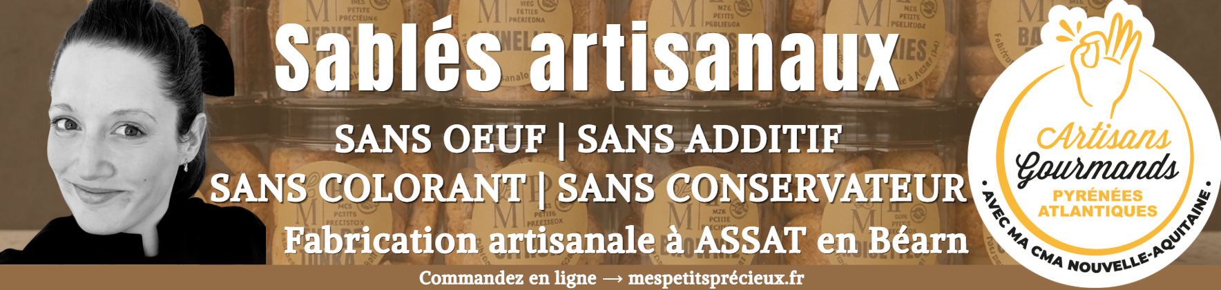 cookies sablés artisanaux fabriqué à Assat en Béarn près de Pau dans le 64 pyrénées atlantiques